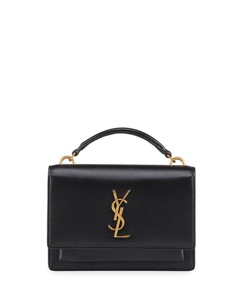 saint laurent sunset ysl monogram wallet on chain gold hardware|Saint Laurent sunset chain wallet.